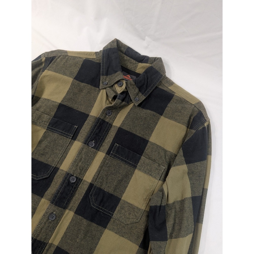Ridgecut Toughwear Shirt Mens Sz M Plaid Long Sleeve Heavyweight 100% Cotton